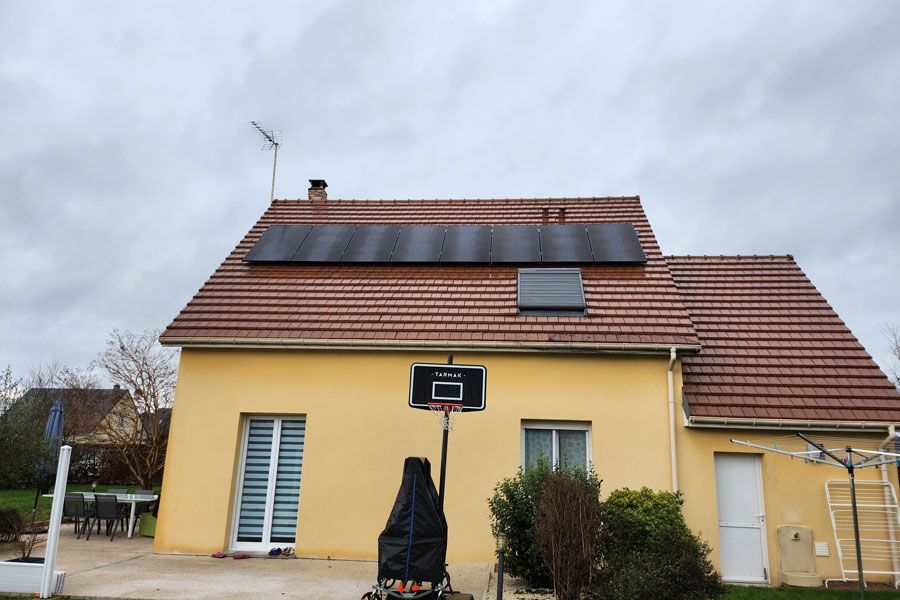 Installation photovoltaïque posé par la société Cap Pose en Normandie