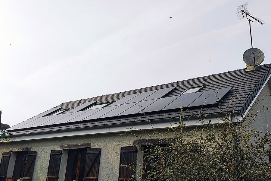 Installation photovoltaïque posé par la société Cap Pose en Normandie